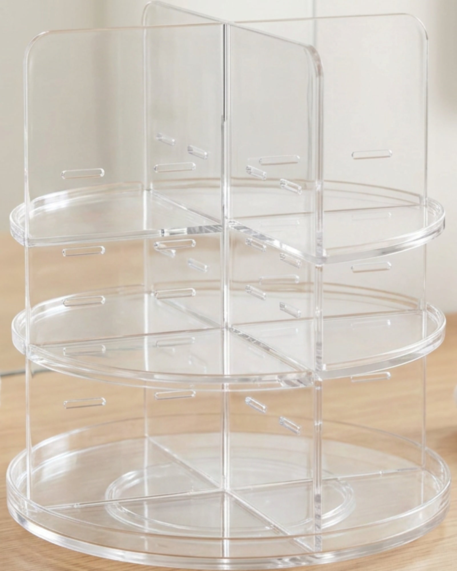 Vllia Rotating Acrylic Cosmetic Organizer 28 cm Clear - Lifestyle view