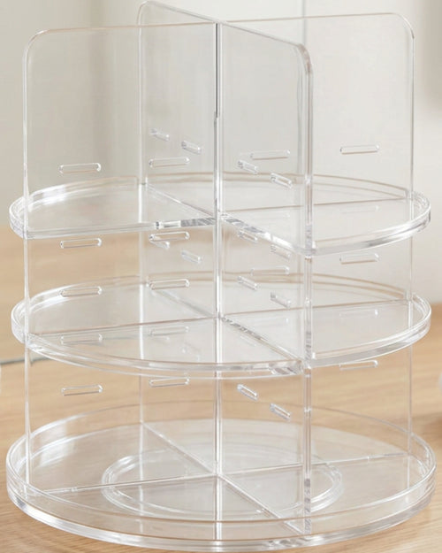 Vllia Rotating Acrylic Cosmetic Organizer 28 cm Clear - Lifestyle view